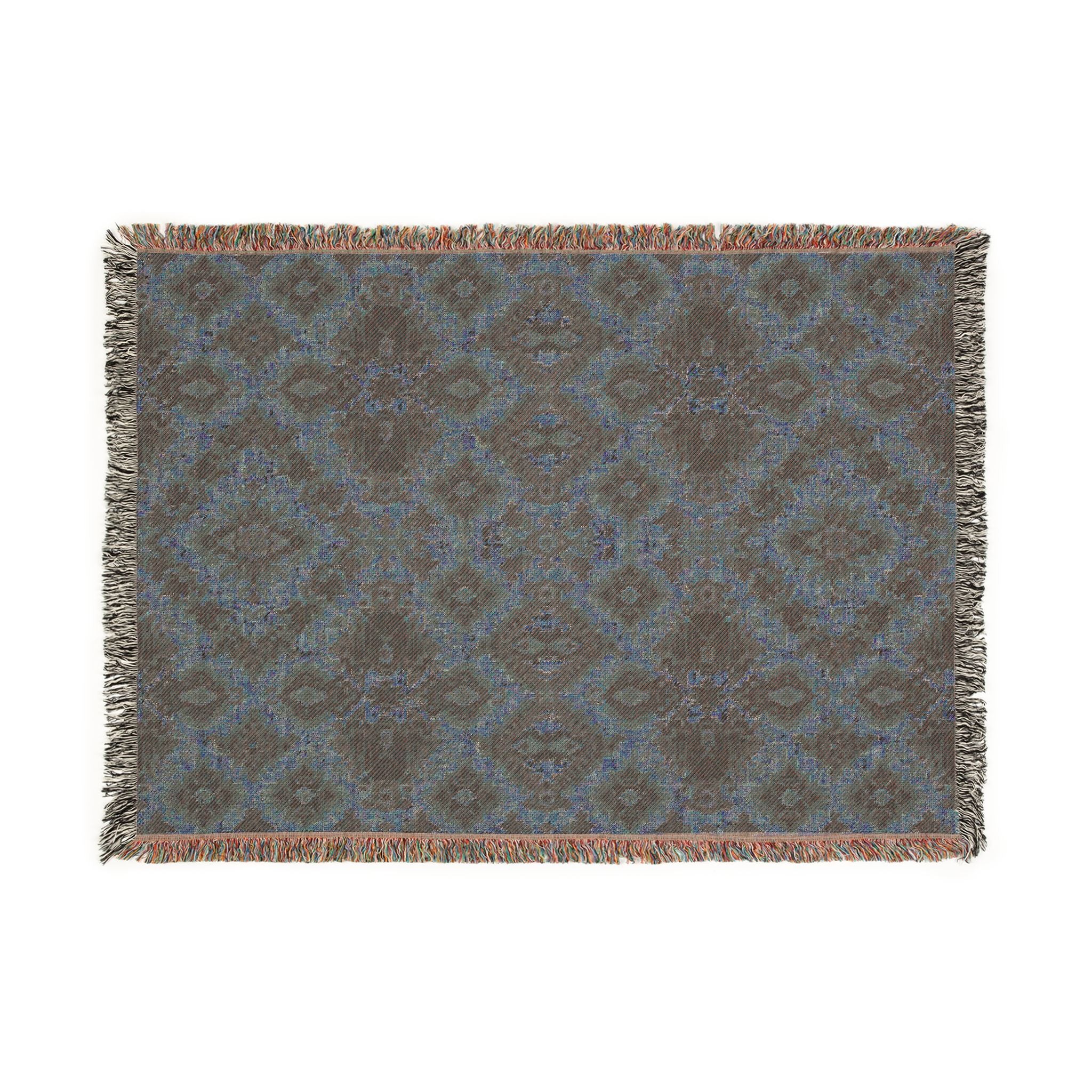 Bohemian Woven Blanket - Vintage Aztec Pattern Throw for Living Room & Cabin