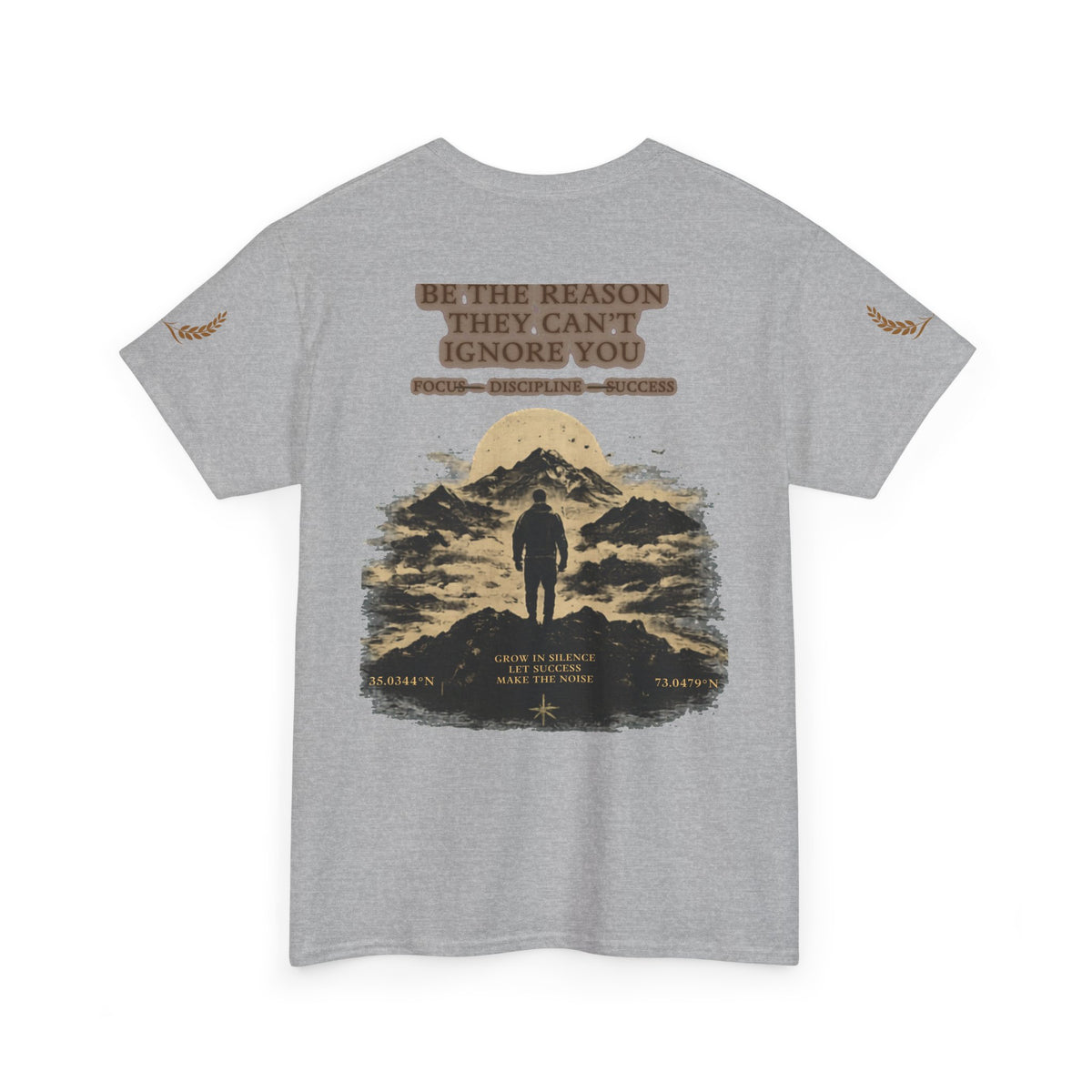 Motivational Statue Graphic Tee — "Discipline Builds Freedom" Inspirational Shirt