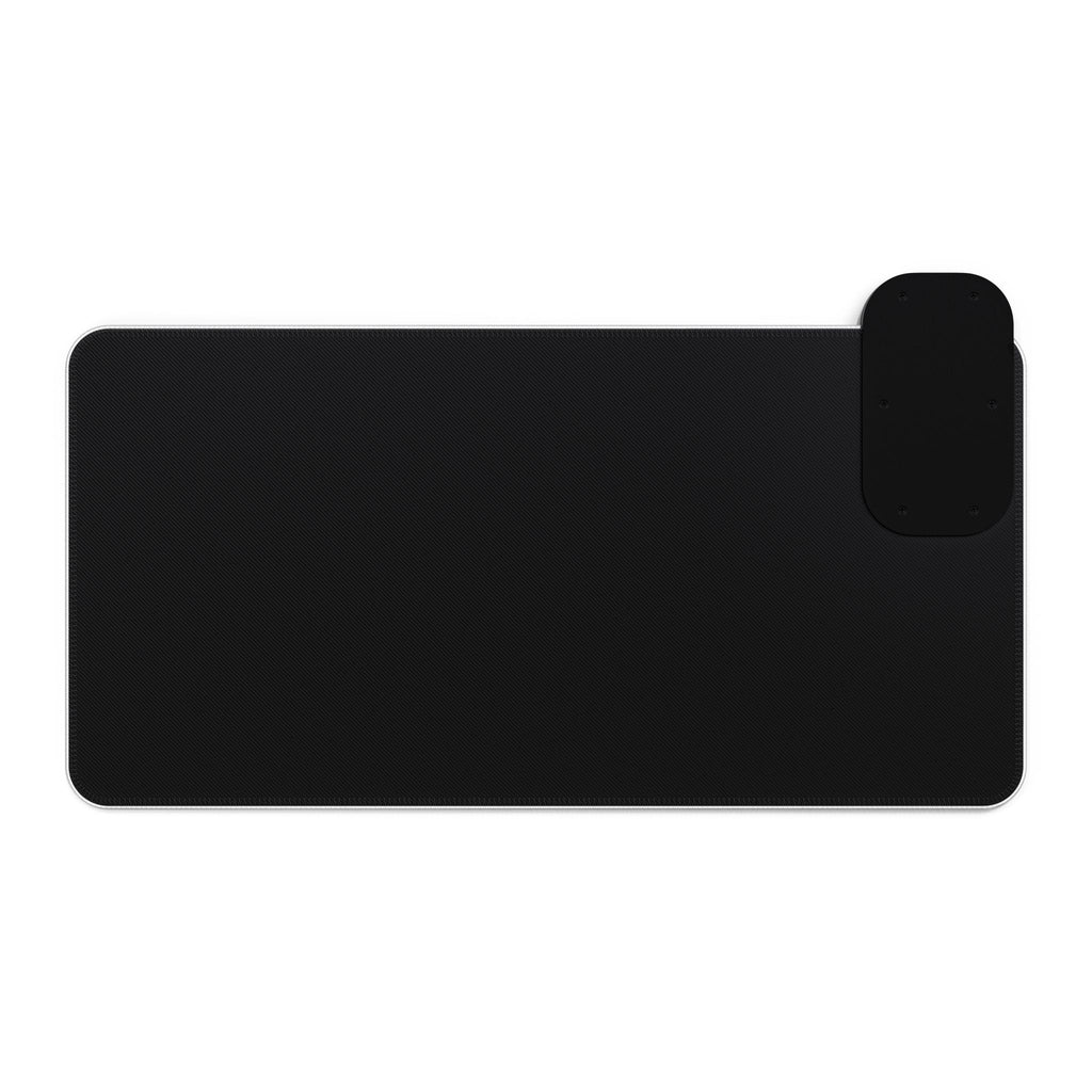 LED RGB Gaming Mouse Pad with Wireless Charger — Fantasy Forest Swordscape Design