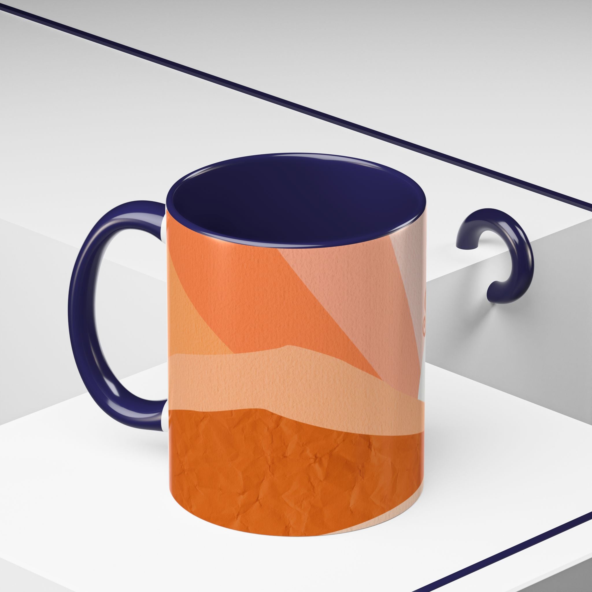 Sunshine Retro Coffee Mug — Vintage 70s Sunrise "Sunshine" Design